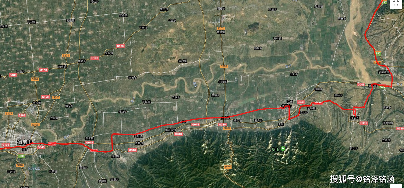 路况: g310国道,途经五岳之华山,路况良好 里程: 骑行110公里,,总