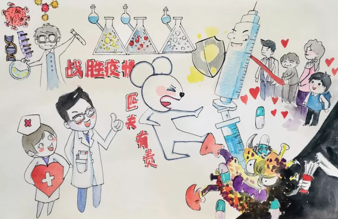 无锡师生手绘漫画教你防控新型冠状病毒_疫情