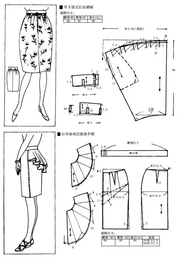 【二】女士低腰牛仔裤的打板实例