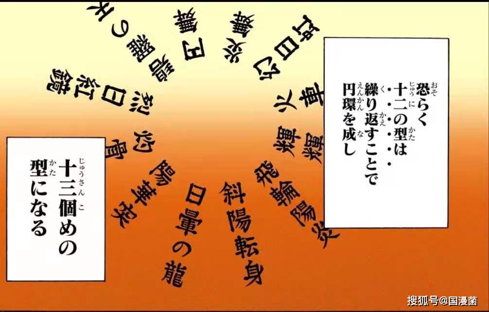 而且看炭治郎施展日之呼吸剑型对战无惨时,招式先是圆舞接着是烈日红