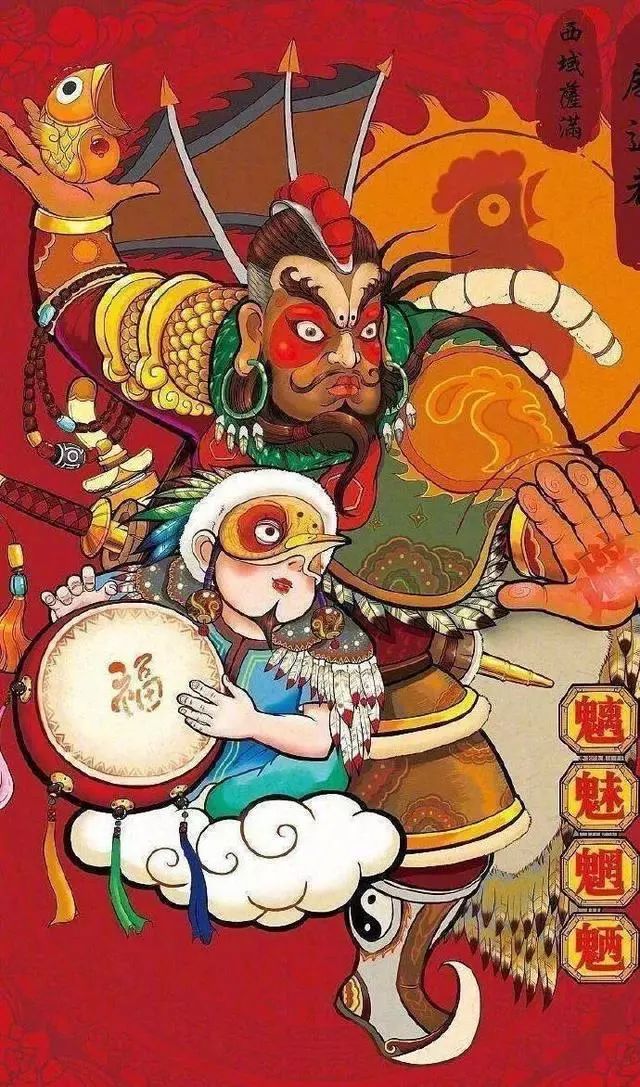 九張門神圖片辟邪驅(qū)魔,中國(guó)歷史上居然有9對(duì)門神!你的老家最常見(jiàn)的是哪種?(圖12)