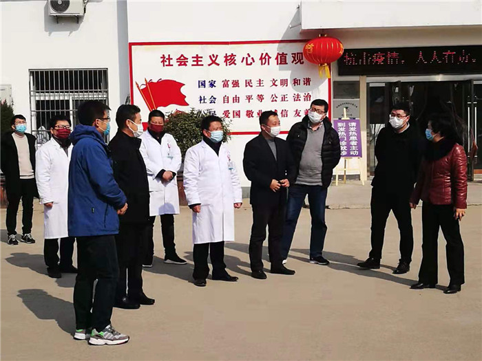 盱眙县雍梅县长带队检查指导河桥镇卫生院疫情防控工作