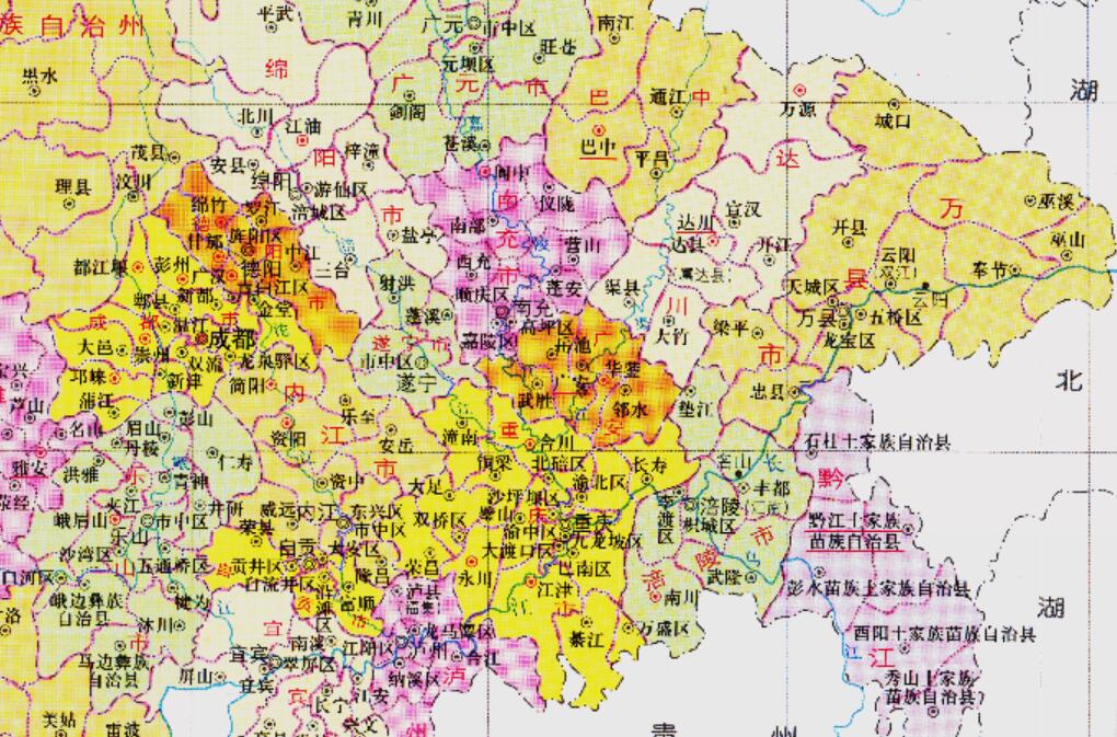 原创四川与重庆的区划调整,四川省3个地级市,为何划入重庆