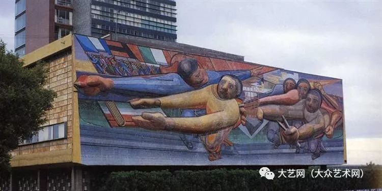 大众艺术网墨西哥壁画主义三杰之一墨西哥著名壁画家画家davidalfaro