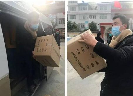 疫情防控美丽面孔丨吴顺涛连夜往返十多个小时为家乡捐赠13万个口罩