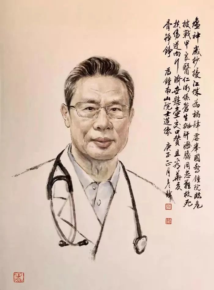 杜彦峰 《钟南山院士像》 中国画