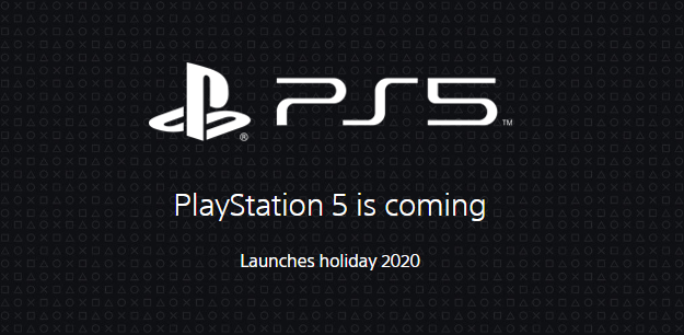 索尼官网上线PlayStation5页面，新一代游戏主机2020年假期发布