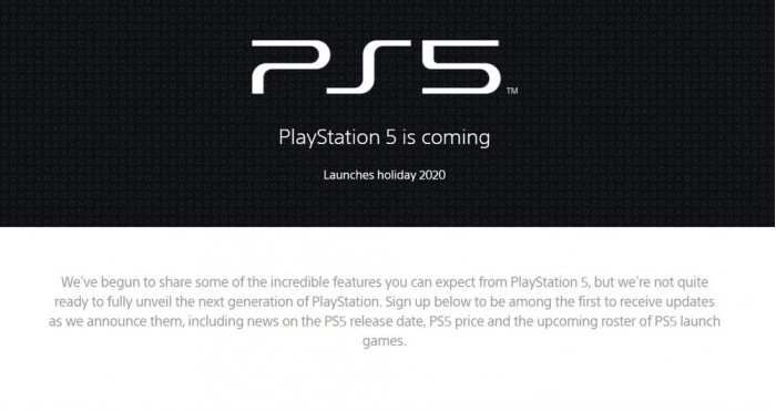 [图]索尼悄然放出PS5产品页：暗示2月不会开发布会