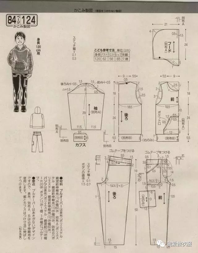 36款开衫t恤卫衣的裁剪图收藏