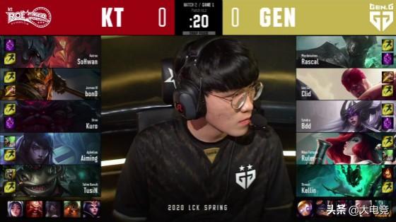 LOL-LCK：Bdd加里奥神级绕后一锤定音，GEN让一追二击败KT