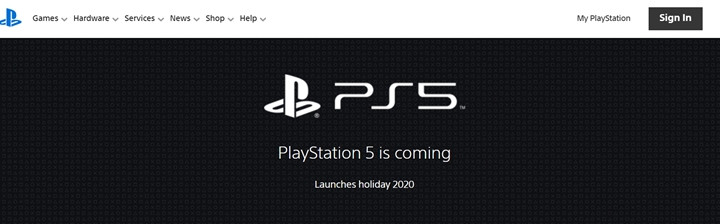发布在即，索尼上线PS5相关页面