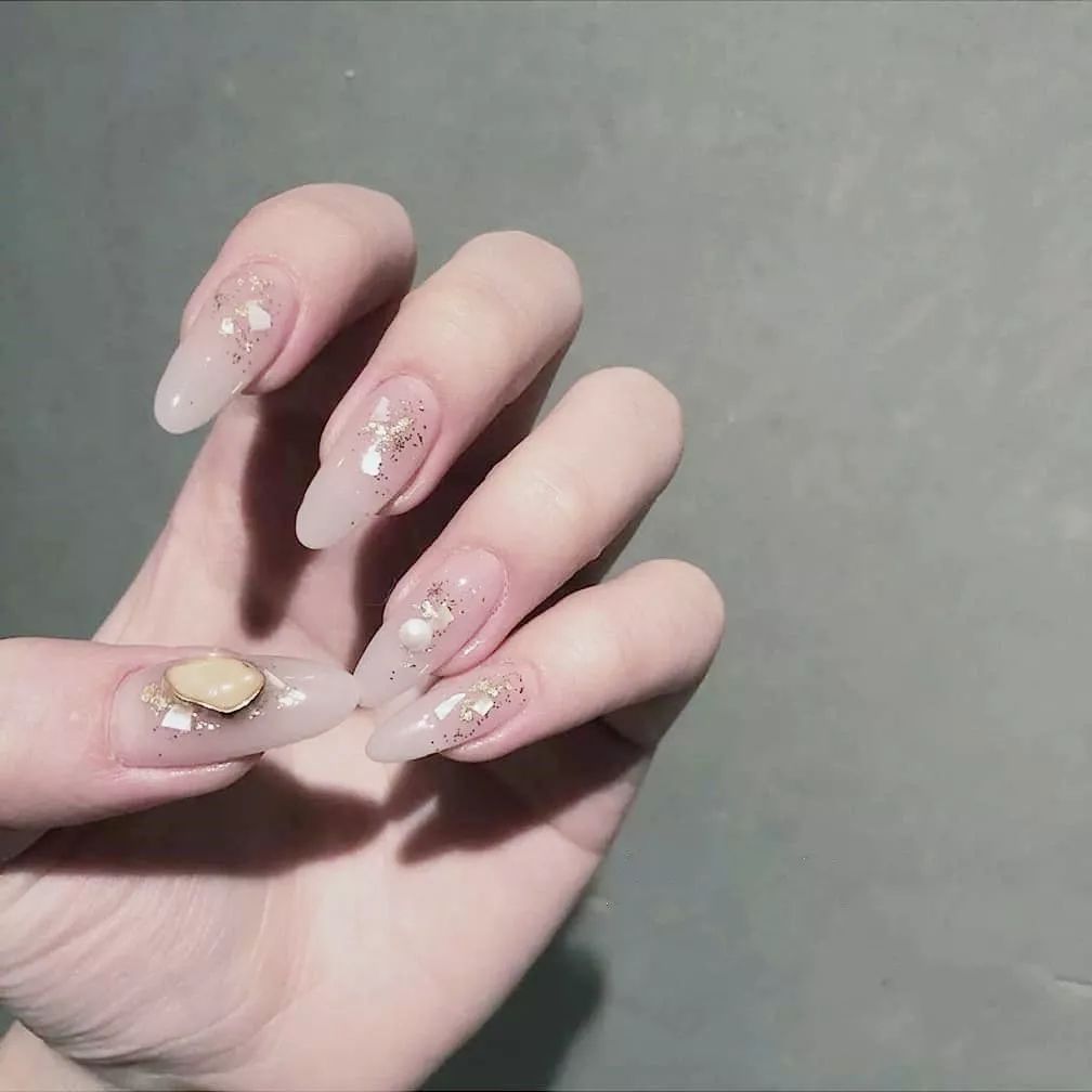 美甲|超仙的日式透感美甲~ | 文案咖网_【品牌,产品