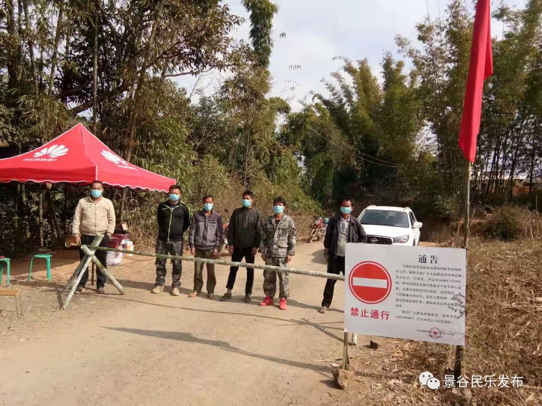 景谷县民乐镇芒专村动员广大党员在疫情防控中发挥先锋模范作用