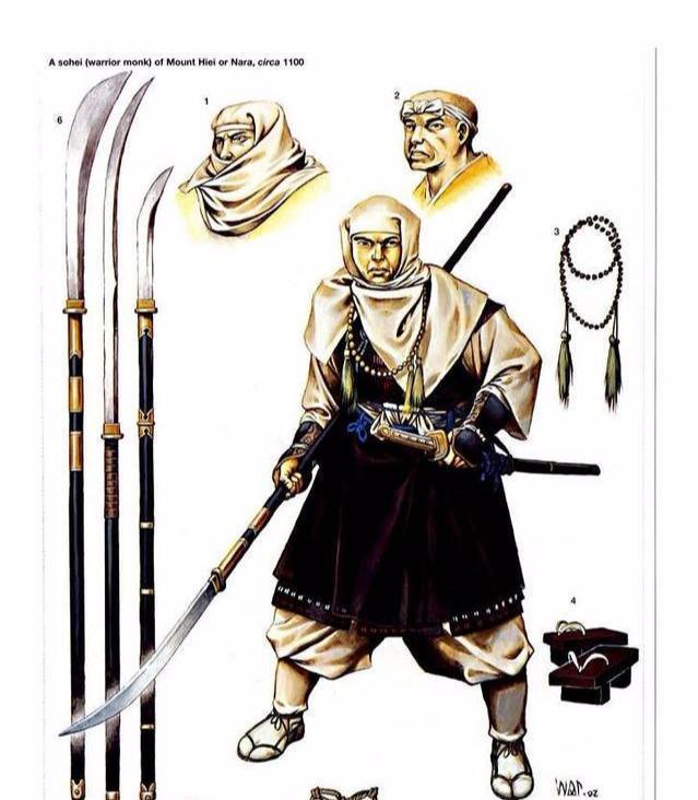 日本古代的特色武士刀剃刀是一种类似中国关刀外形的武器