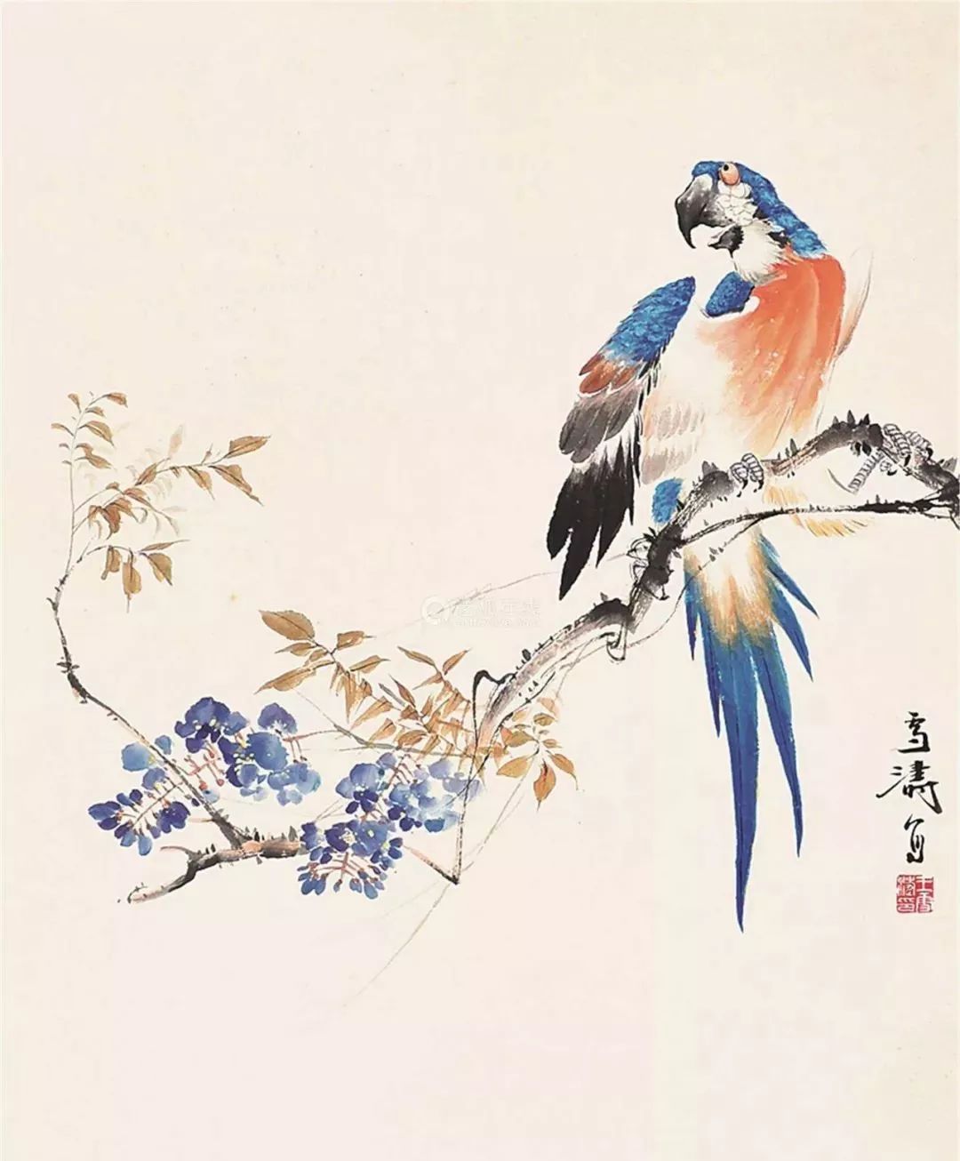 王雪涛 画花鸟,这几条要切记 附高清绝美花鸟60幅