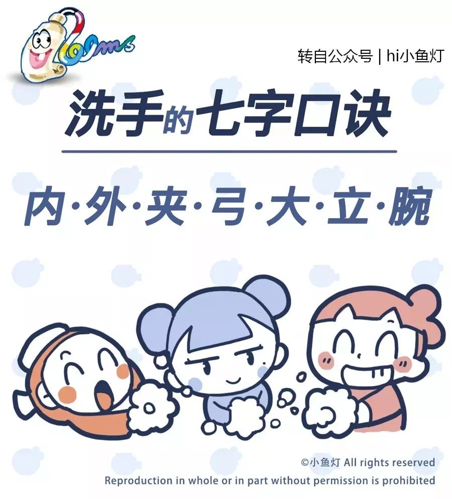 洗手七字口诀,正确的洗手姿势学起来