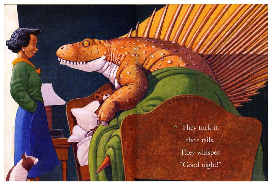 they tuck in their tails. they whisper,"good night!