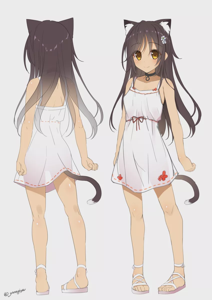 二次元小姐姐:画师ヤナギユウ的插画作品