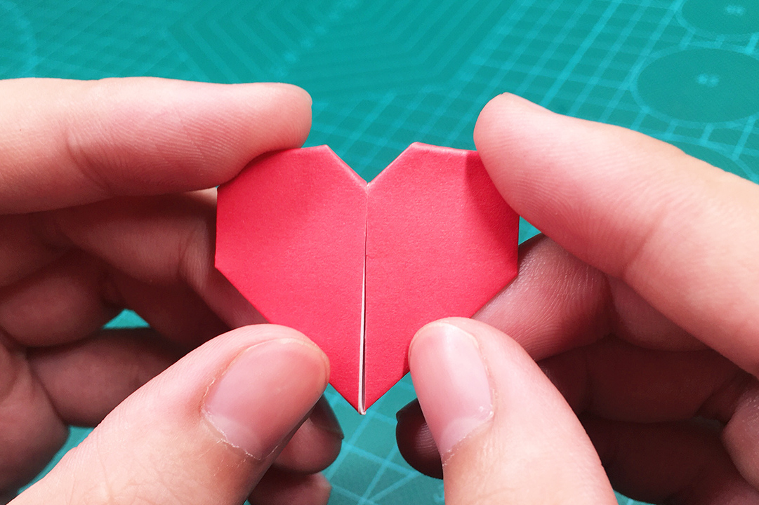 折纸教程撩妹神器折纸表白文字爱心
