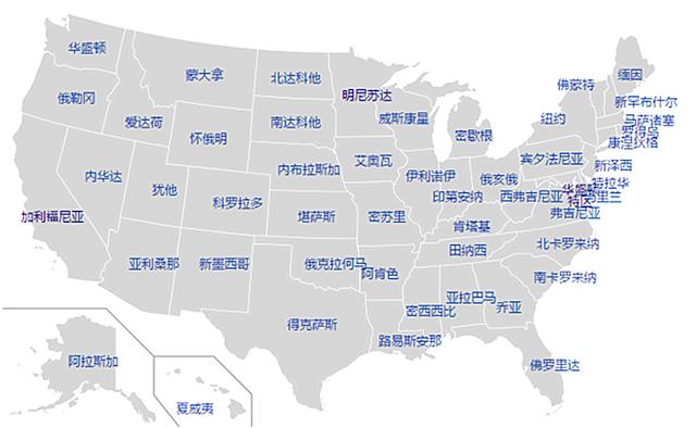 美国的gdp各州分布_美国各州分布(2)