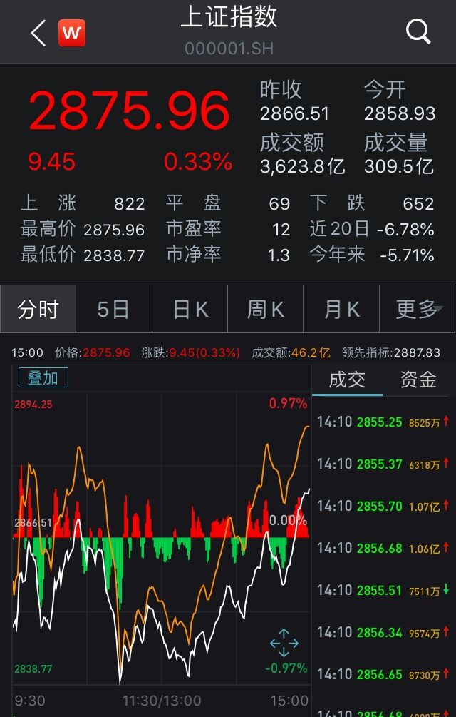 两市盘整沪指收涨0.33% 医药板块走势分化