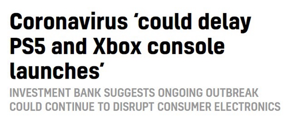 不止是Switch新冠状病毒还可能会影响PS5和XboxSeriesX发售_游戏