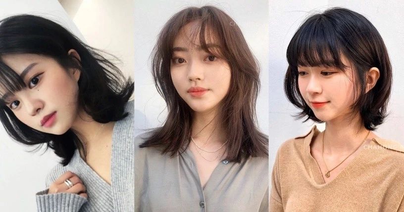 这5款韩国正夯的中短发发型,搭配不同卷度瘦脸效果超好