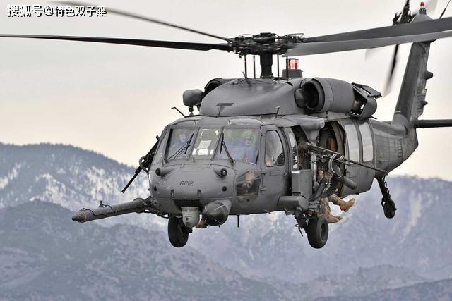 美国空军只装备有2种型号的直升机:hh-60g/u"铺路鹰"救援直升机101架
