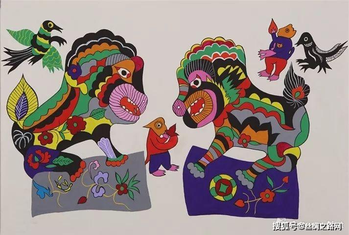 陕西省美术博物馆特别推出"大地花开—安塞农民画作品展"线上展(二)