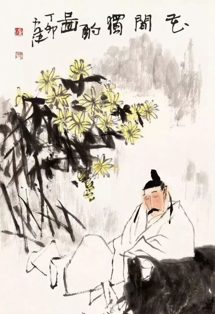 花间独酌图