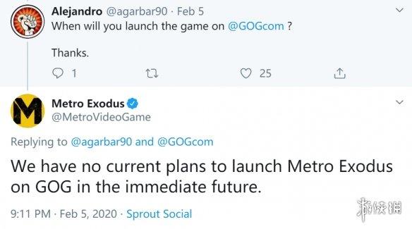《地铁离去》暂时不登陆gog商城Steam版仍含D加密