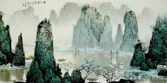 桂林山水甲天下,白派山水甲桂林——白雪石 山水画欣赏