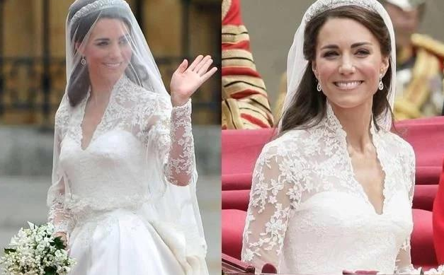 凯特王妃的婚纱采用了亚历山大·麦昆的婚纱,由设计师莎拉·伯顿设计