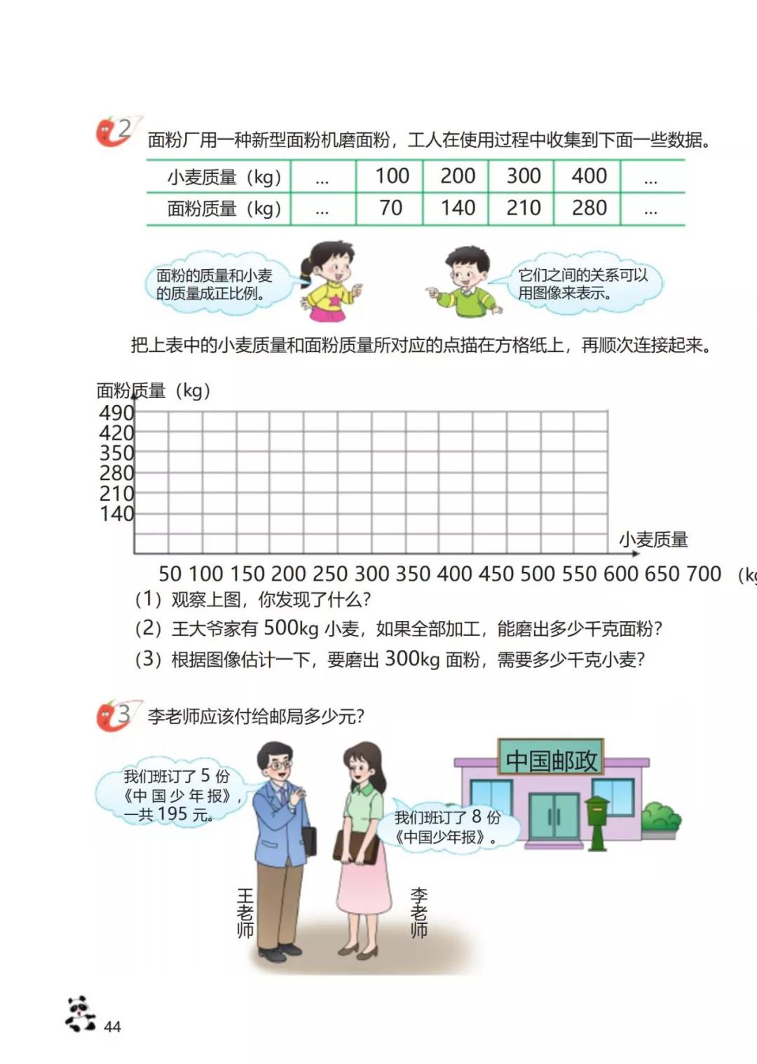 西师版小学六年级数学下册电子课本（高清版）