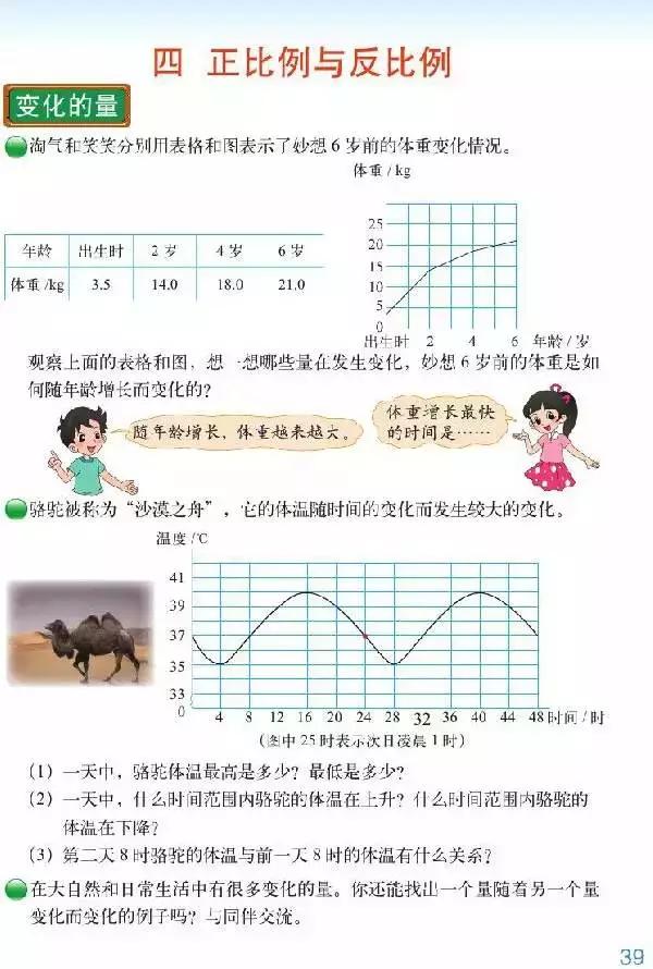 北师大版小学六年级数学下册电子课本（高清版）