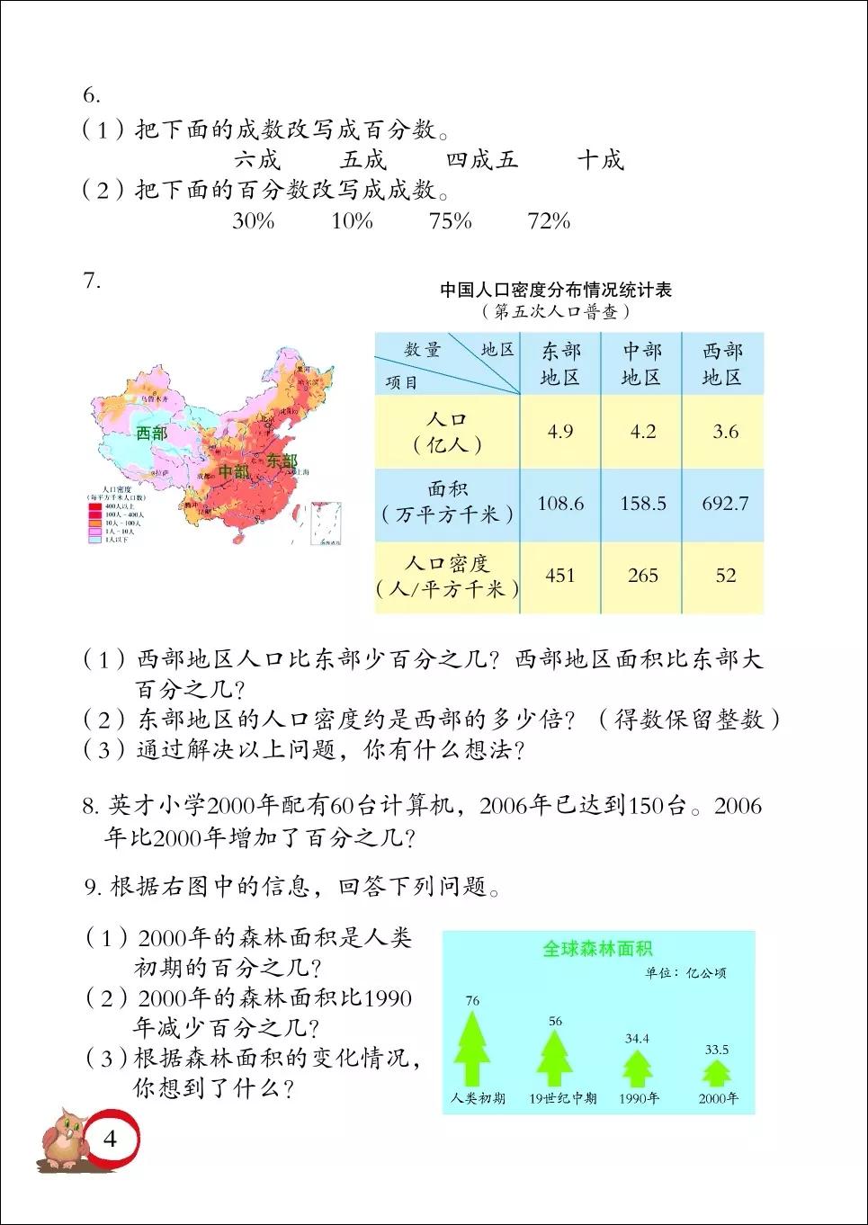 青岛版小学六年级数学下册电子课本（高清版）