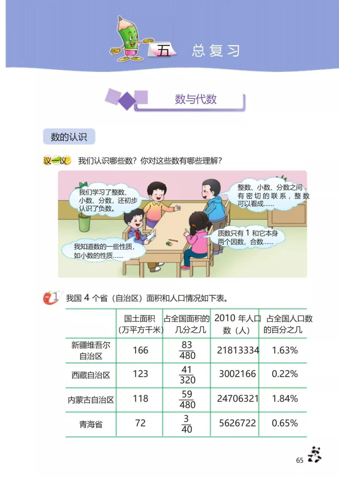 西师版小学六年级数学下册电子课本（高清版）