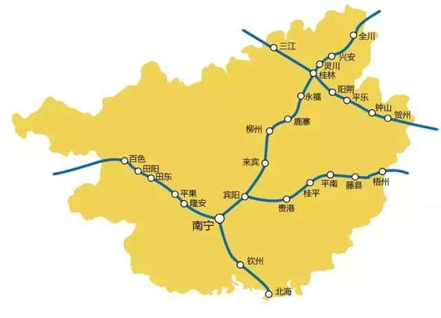 全国各省高铁线路图2020未含直辖市和港澳台