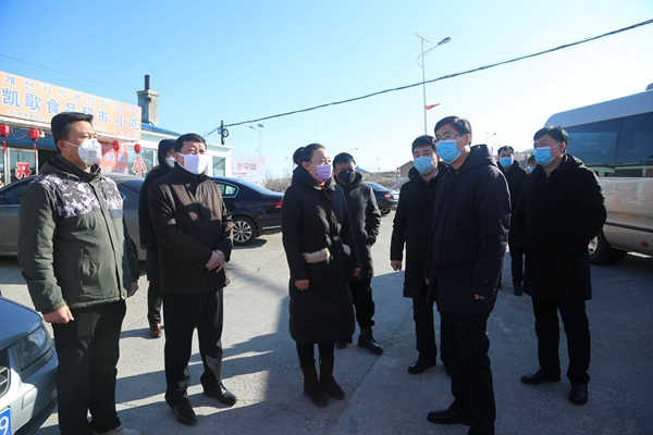 在依兰镇利民村检查点调研 李军广 摄