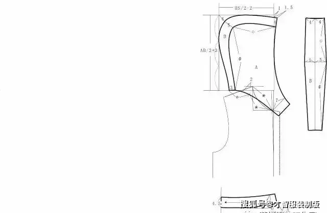 风衣制版结构图_女士风衣制版结构图(2)