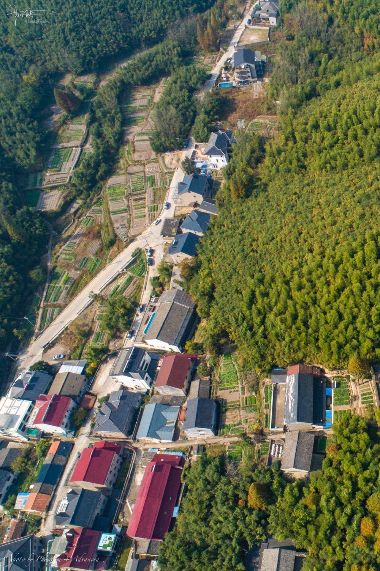 航拍隐藏在莫干山南麓的美丽乡村:后坞村