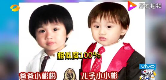 身为父亲的小彬彬曾带着三个儿子小小彬,迷你彬,萌萌彬上快乐大本营