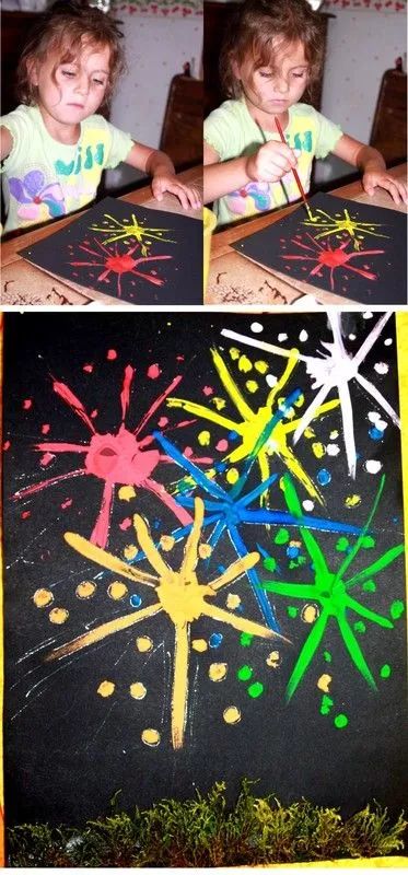 创意烟花画
