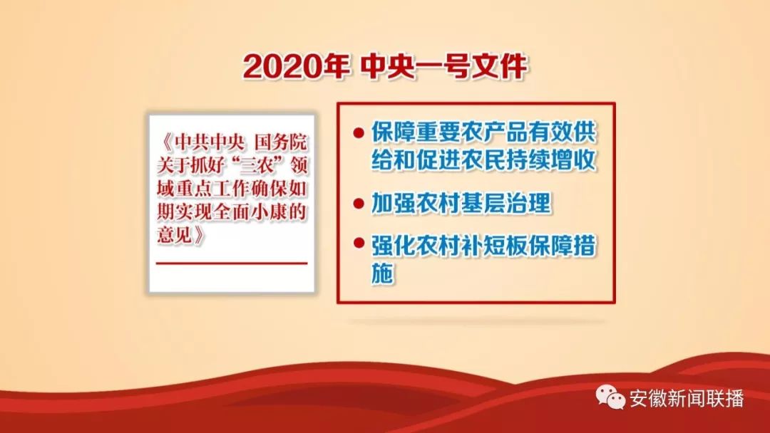 中央一号文件:发挥"三农"压舱石作用 确保如期实现全面小康