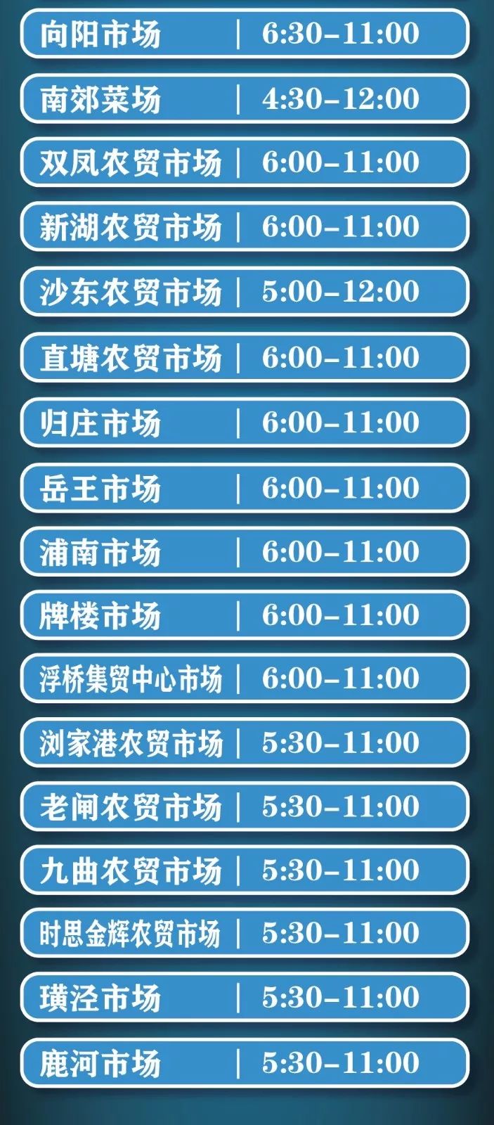 批发市场营业时间