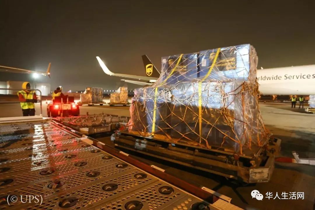 美政府协助向中国运送近17.8吨医疗物资