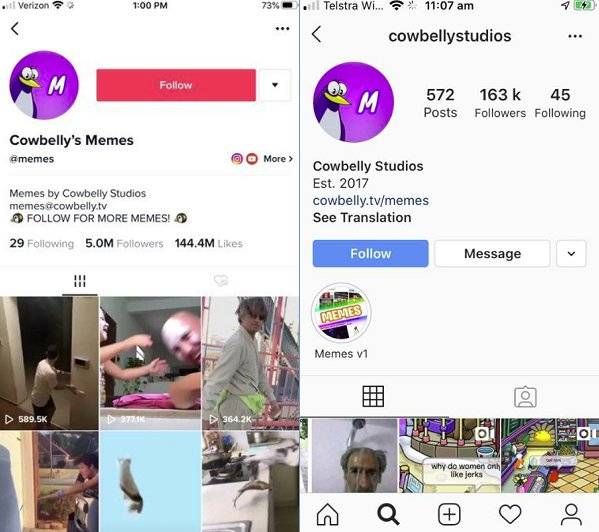 TikTok 要“整容”，模板是 Instagram