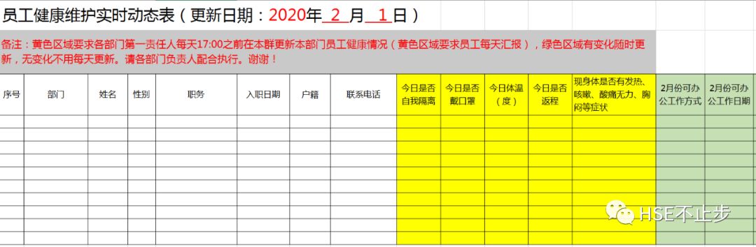 企业复工疫情防控全套资料