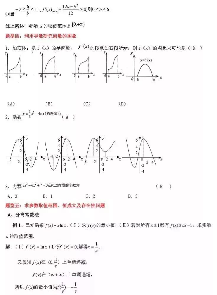 2020高考最后100天冲刺：高考数学常考知识点+题型汇总