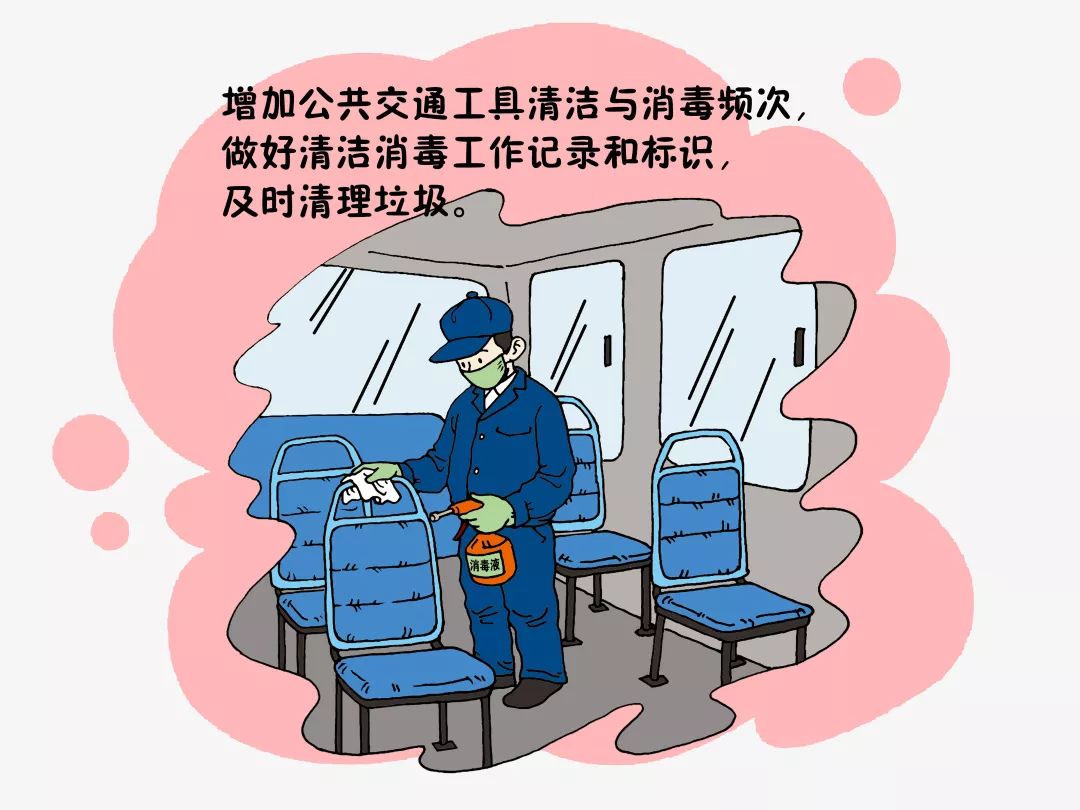 【漫画图解】疫情期间乘坐公共交通工具该如何防护?
